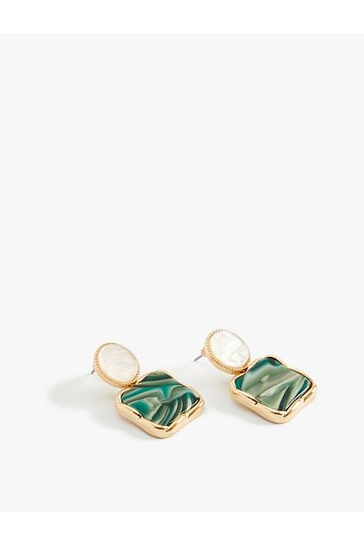 Koton Multicolored Dangle Geometric Earrings