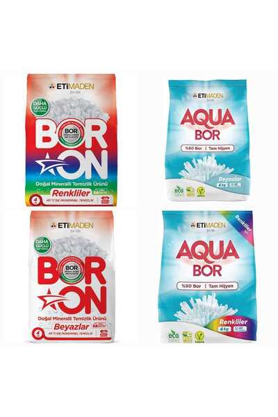 Boron Aquabor Çamaşır Deterjanı Renkli 6 Kg Beyazlar 6 Kg Beyazlar Için 4 Kg Renkliler Için 4 Kg