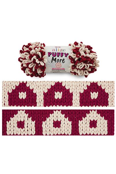 Alize 2 Puffy More Hand Knitting Yarn (2 X 150 Grams) 6271