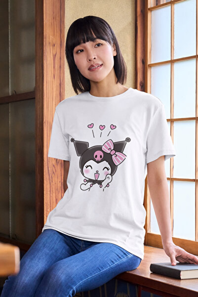 Texclusive تي شيرت كورومي أبيض للجنسين للأم والأطفال