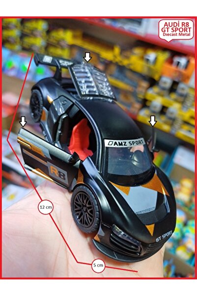 OYUNCAKSAHİLİ Audi R8 Sport GT Yarış Metal Araba Diecast Audı Rs Model Koleks...