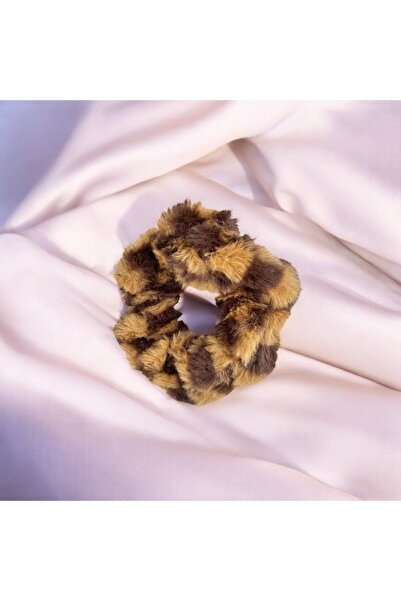 YAGMURLUAKSESUAR Λεοπάρδαλη πατέντα με μοτίβο λεοπάρδαλης, βελούδινη, μεγάλου μεγέθους, λαστιχένια πόρπη για τα μαλλιά