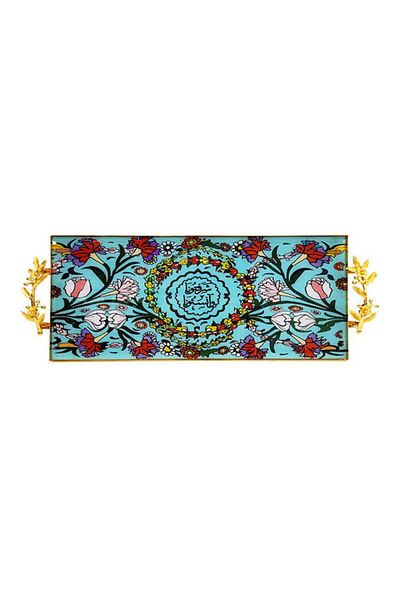 Dania Rectangle Tray Multicolour 61x27x6cm