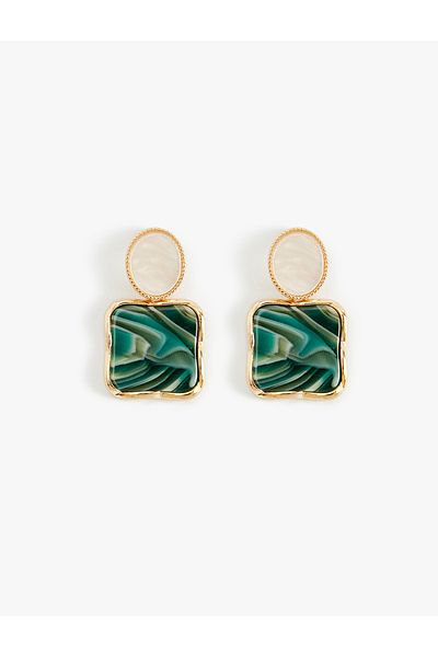 Koton Multicolored Dangle Geometric Earrings