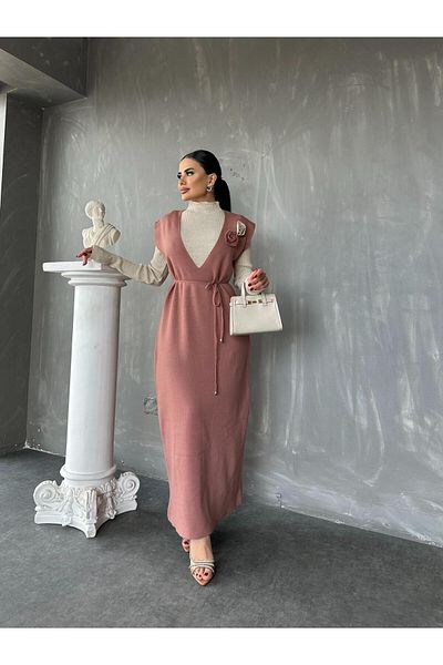 MAY MARA Women's Oversize 2-Piece Salopette Strick Suit