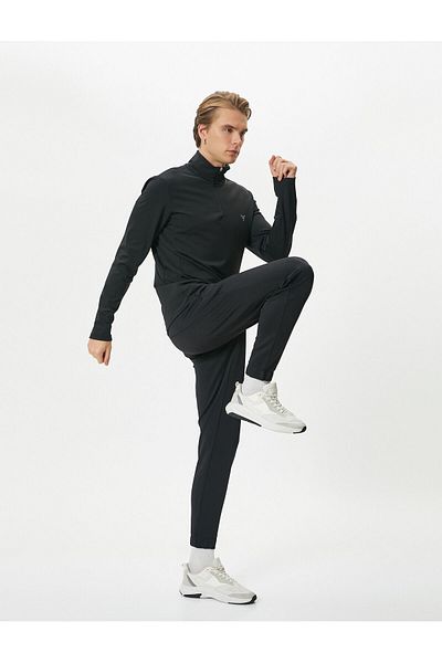 Koton Jogger Sweatpants - Stitching Detail, Waist Laces and Pockets
