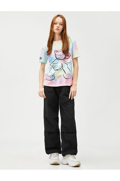 Koton Mickey Mouse T-Shirt Licensed Crew Neck Short Sleeve