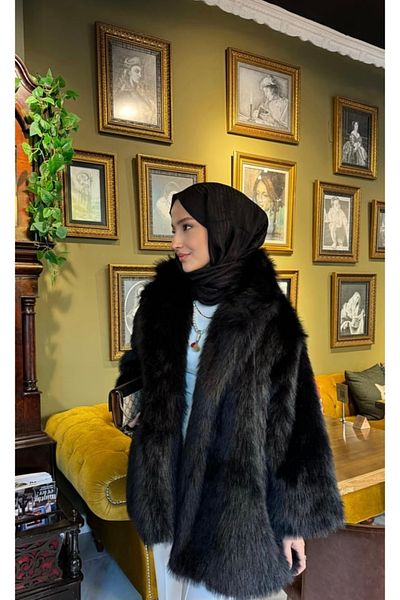AÈC PRIVÈ Women's New Season Premium Quality Lined Long Fur Coat 777