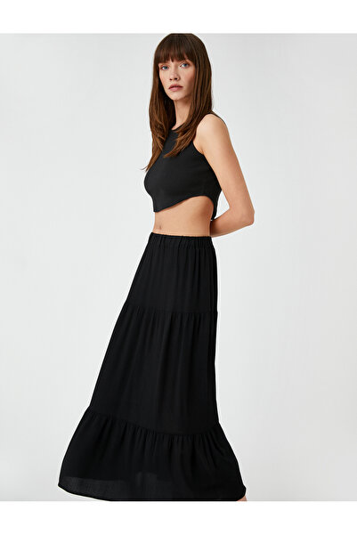 Koton Μίντι φούστα με ελαστική μέση