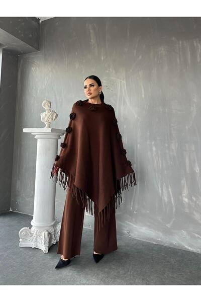 MAY MARA بدلة نسائية كبيرة الحجم مكونة من قطعتين مع سروال وردي بتفاصيل مفصلة