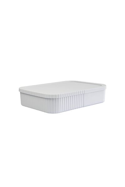 devigo 6 Lt with Lid - Thin Spacious Storage Box, Office and Stationery Organizer