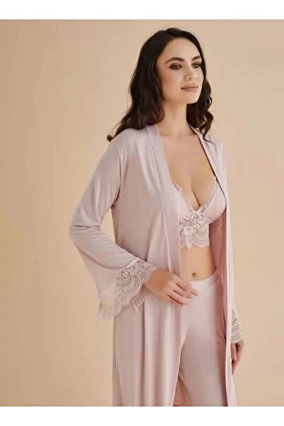 The Clover Set cămașă de noapte și rochie pentru femei 4 piese - Zestre cu br...