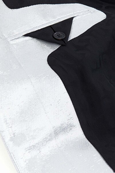 H&M Shimmering metallic suit jacket