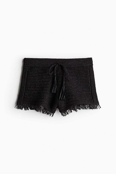 H&M Raffia-look mini shorts