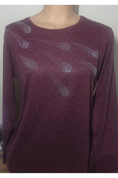 Noname Χειμερινή σεζόν Μάλλινη Λεπτομερής Πλεκτή Μητέρα Χτενισμένη Βαμβακερή Μπλούζα