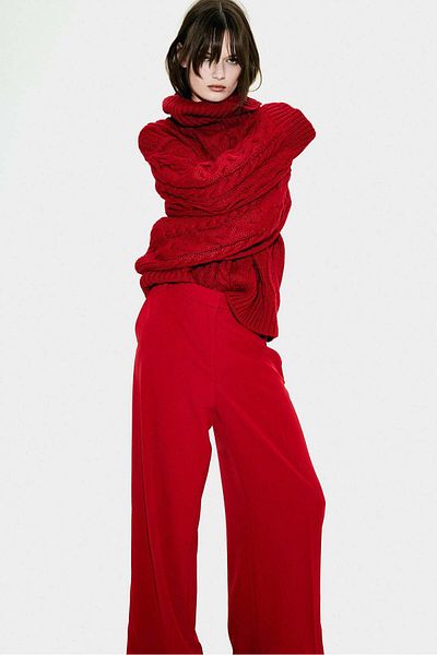 H&M Wide tailored trousers