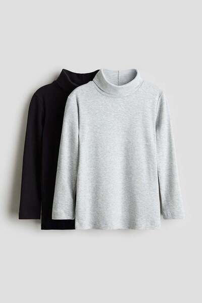 H&M 2-pack polo-neck tops