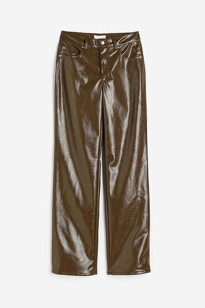 H&M Coated trousers