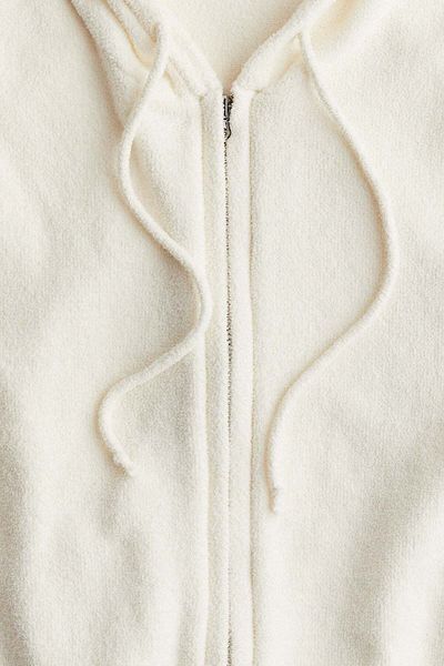 H&M Zip-through chenille hoodie