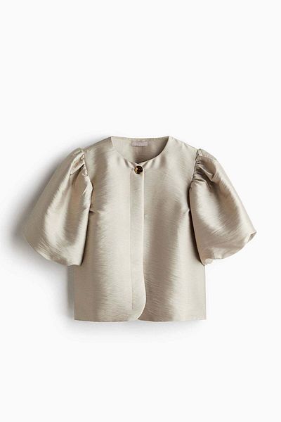 H&M Balloon-sleeved Blouse