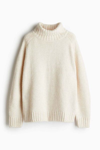 H&M Oversized polo-neck jumper