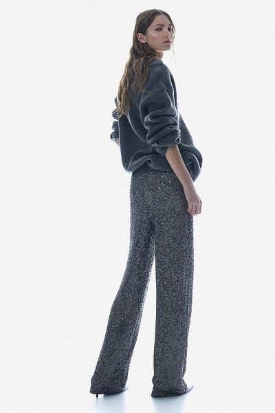 H&M Sequined trousers