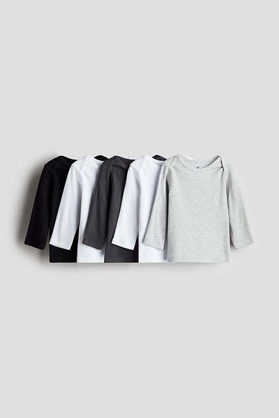 H&M 5-pack Cotton Tops