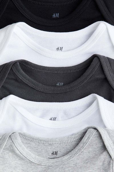 H&M 5-pack Cotton Tops