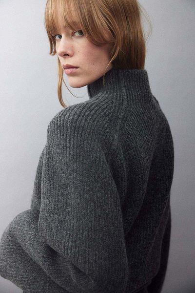 H&M Rib-knit turtleneck jumper