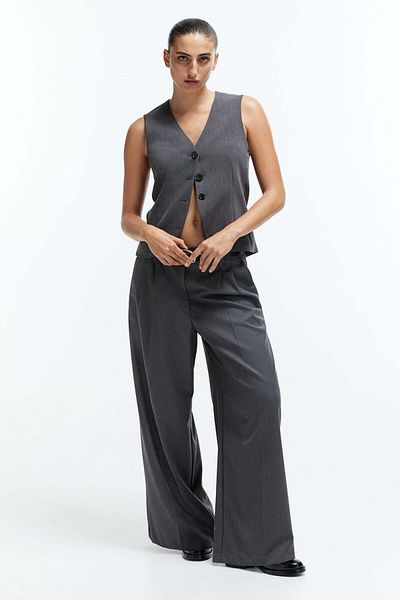 H&M Wide twill trousers