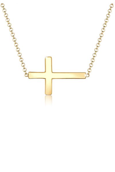ELLI Necklace Women Cross Pendant Elegant In 925 Sterling Silver