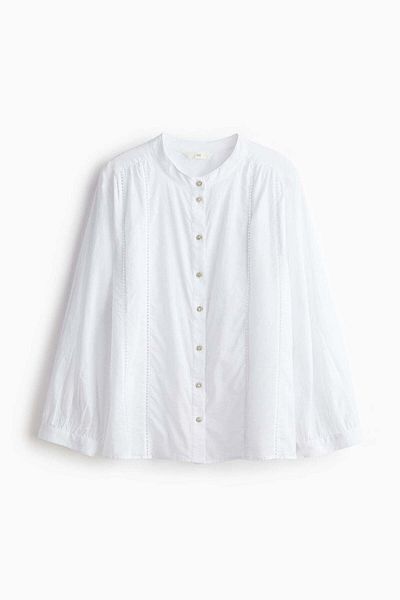 H&M Ladder-lace-detail blouse