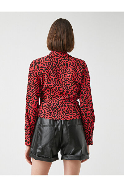 Koton Long Sleeve Leopard Printed Shirt