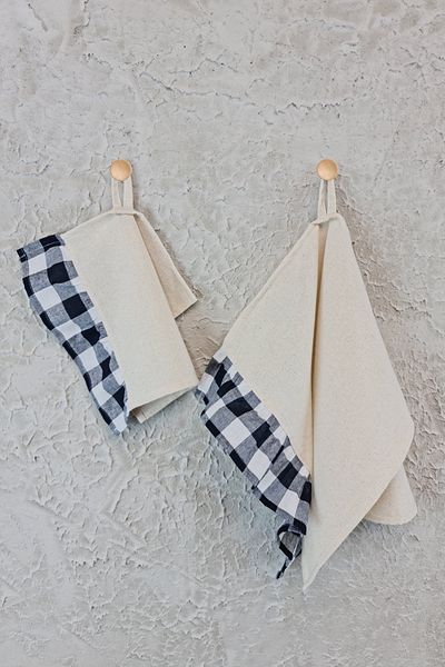 cotton maison Ρετρό Σετ 2 υφασμάτων στεγνώματος Frilly