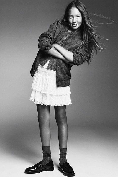 H&M Tiered lace skirt