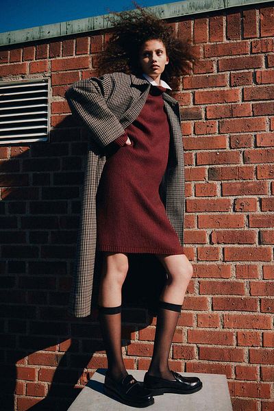 H&M Rib-knit turtleneck dress