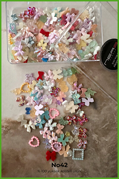Nera Classy 3D Charm Tırnak Süsü, Protez Tırnak Nail Art Süsleme Charm