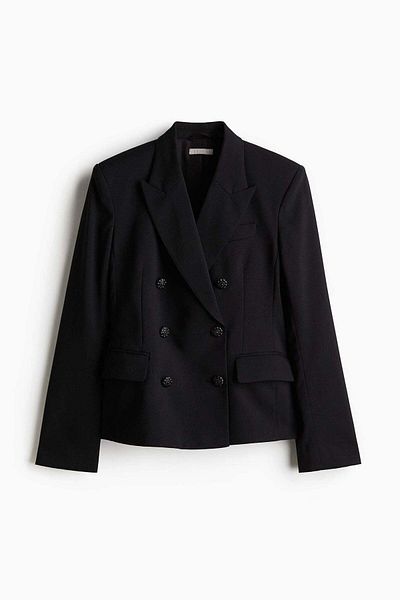 H&M Rhinestone-button blazer