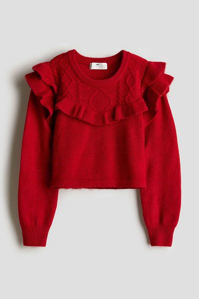 H&M Frill-trim jumper
