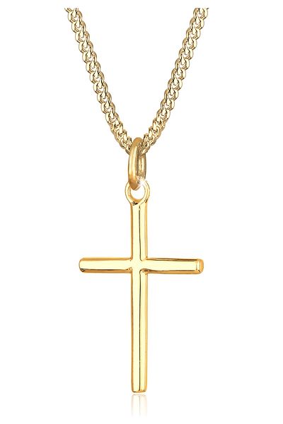 ELLI Necklace Ladies Cross Pendant Basic In 925 Sterling Silver