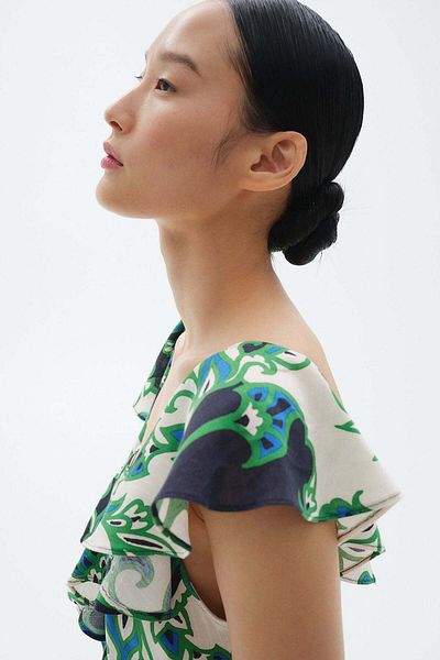 H&M Flounce-trimmed dress