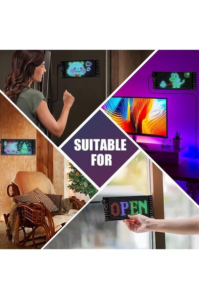 Yellowtech Led Matrix Panel - Digital Display, Operated, App Controlled Auto Accessory Promotion