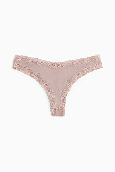 H&M 5-pack microfibre and lace Brazilian briefs