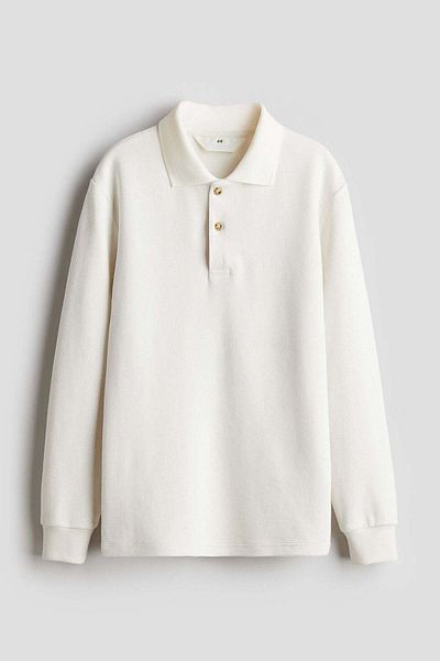 H&M Waffled polo shirt