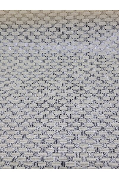 Başak Ev Tekstili Cream Color Pvc Cube Lace Runner - Shelf and Cabinet Cover