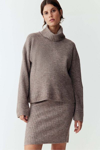 H&M MAMA Rib-knit skirt