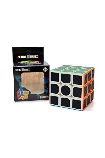 Doğan Oyuncak Dünyası Orijinal MoYu Fiber Karbon 3x3 Küp - Moyu Speed Cube - Moyu Fiber Karbon 3x3 Zeka Küpü - Zeka Küpü -