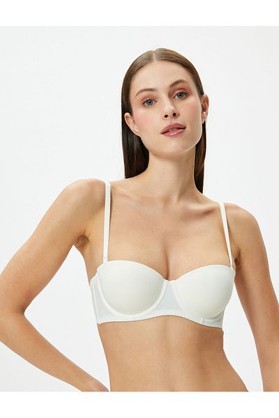 Koton Push Up сутиен без презрамки с банели и подплати Basic