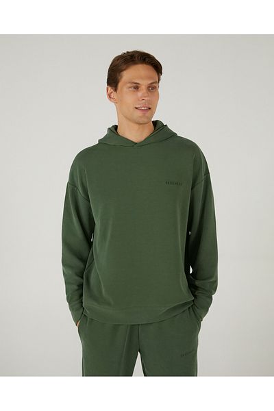 SKECHERS Мъжки суитшърт в цвят каки с меко покритие - M S242156-801