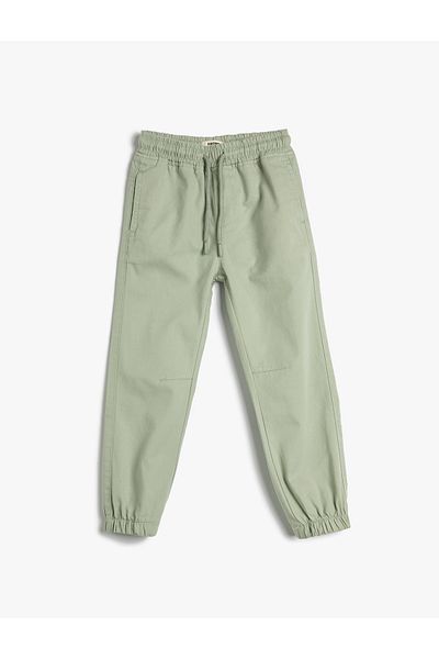 Koton Jogginghose aus Baumwolle – Basic mit Taschen und Taillenband